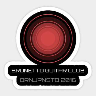 HAL 9000 Oranjepine Guitar Club Shirt Sticker